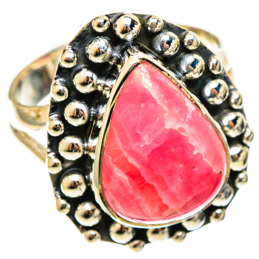 Rhodochrosite Rings handcrafted by Ana Silver Co - RING122041 - Photo 2