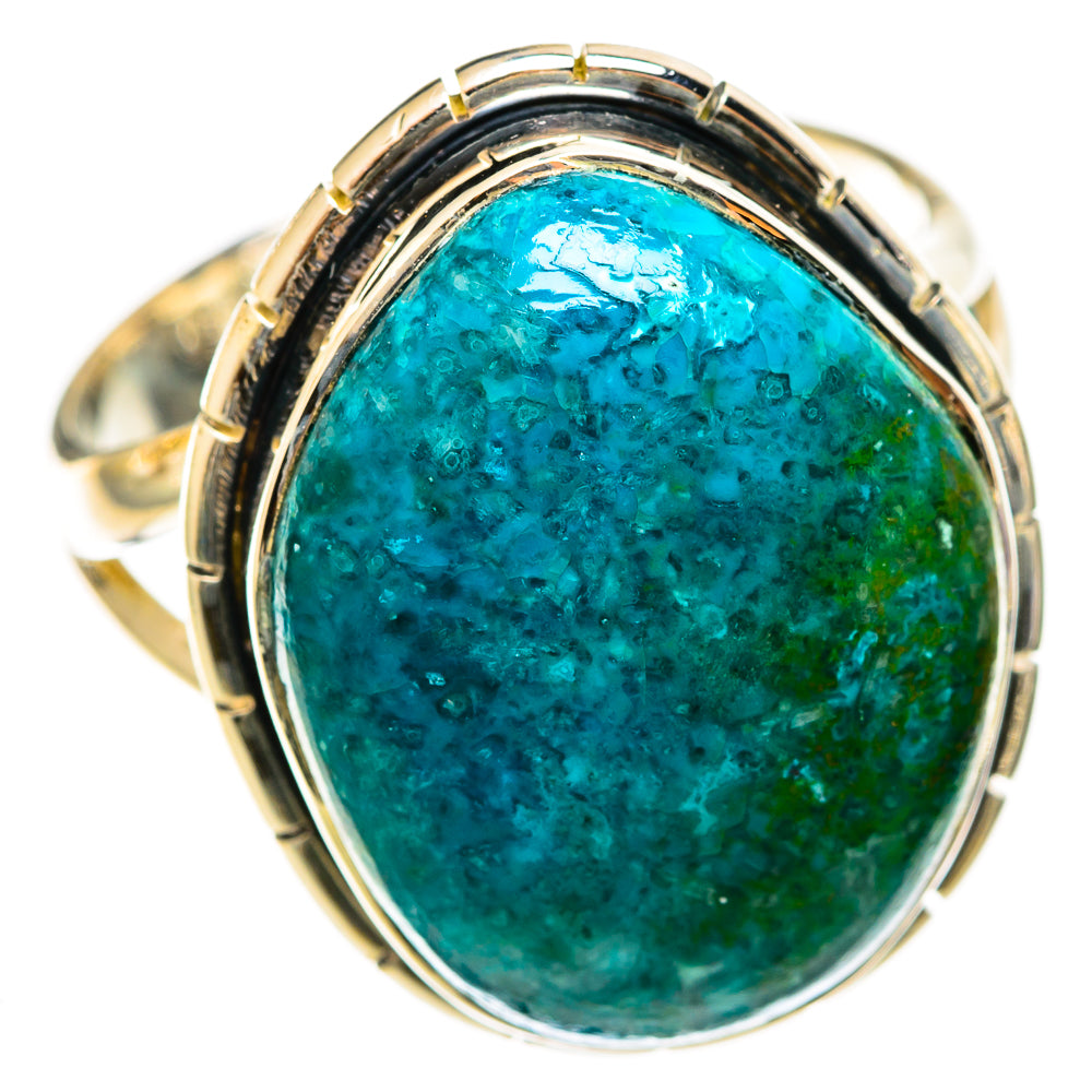 Chrysocolla Rings handcrafted by Ana Silver Co - RING122052 - Photo 2