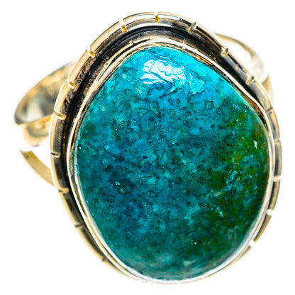 Chrysocolla Rings handcrafted by Ana Silver Co - RING122052 - Photo 2