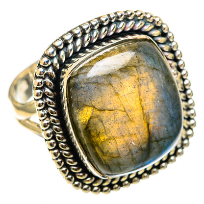 Labradorite Rings handcrafted by Ana Silver Co - RING122053 - Photo 2