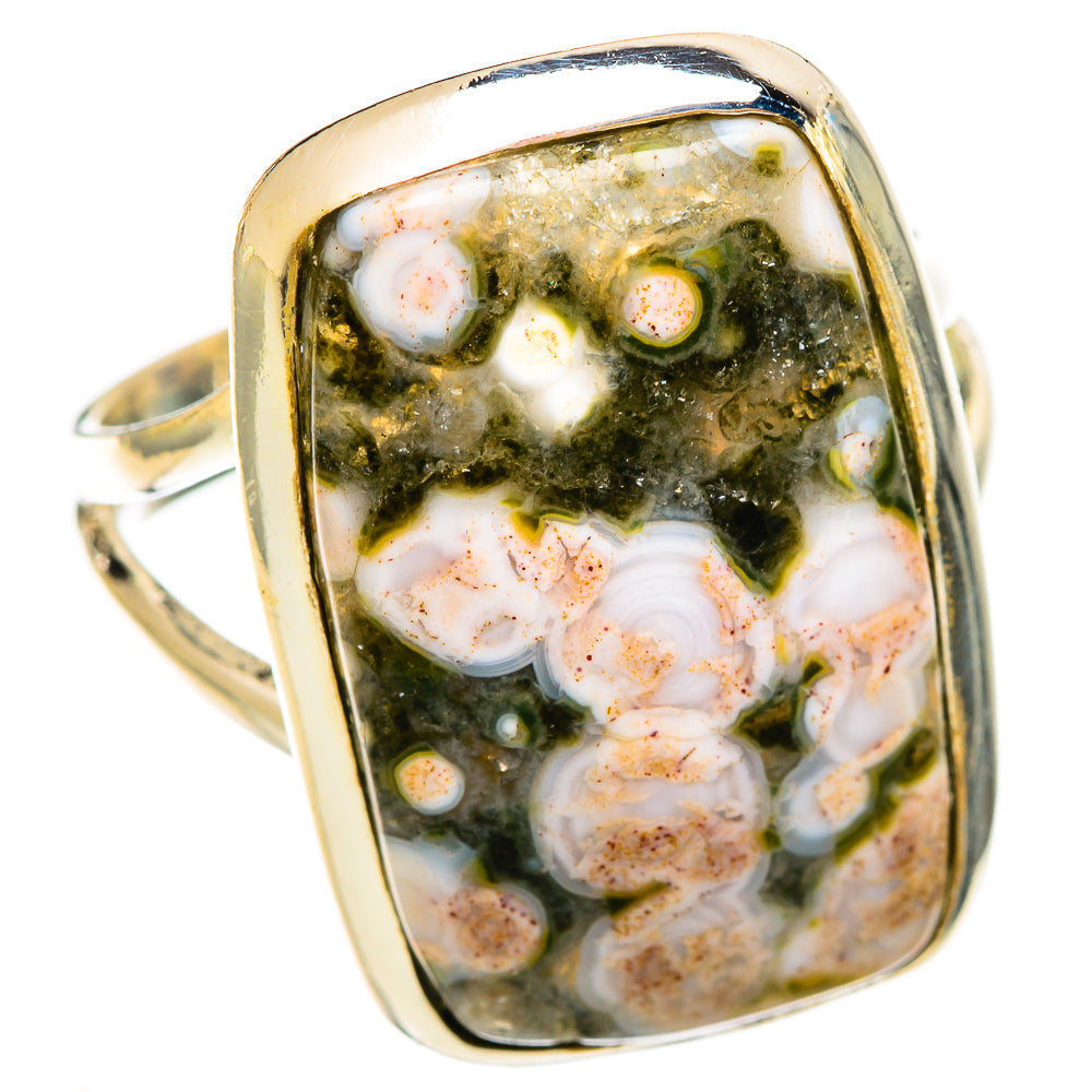 Ocean Jasper Rings handcrafted by Ana Silver Co - RING122060 - Photo 2