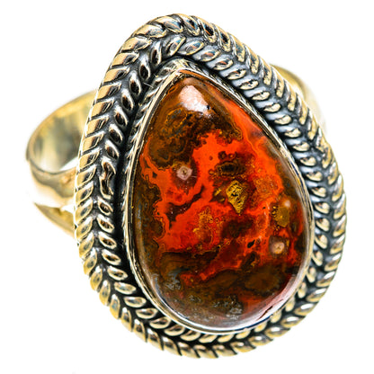 Moroccan Agate Rings handcrafted by Ana Silver Co - RING122063 - Photo 2