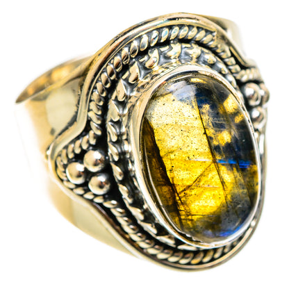 Labradorite Rings handcrafted by Ana Silver Co - RING122077 - Photo 2