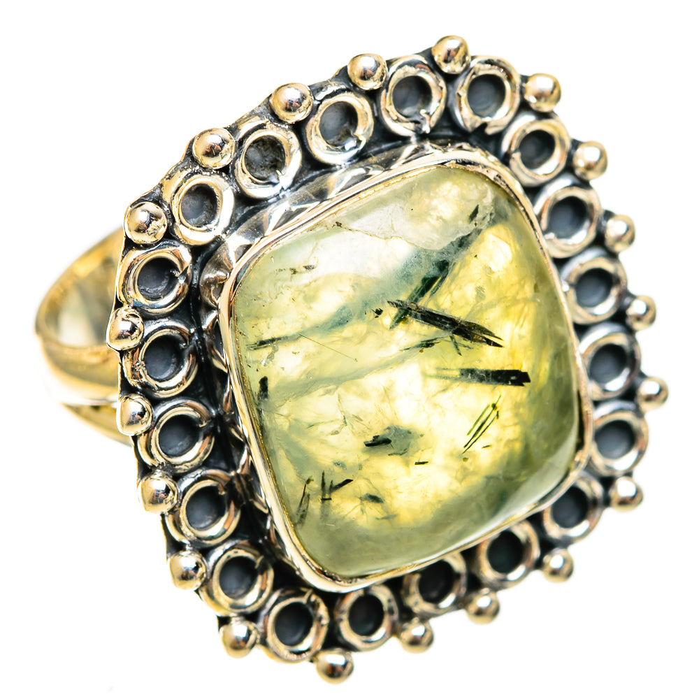 Prehnite Rings handcrafted by Ana Silver Co - RING122084 - Photo 2