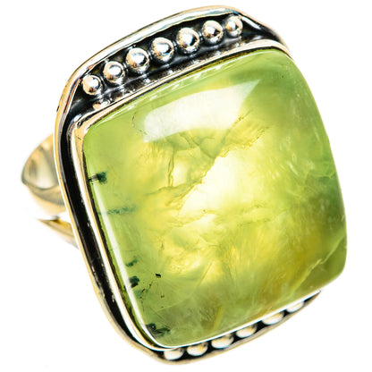 Prehnite Rings handcrafted by Ana Silver Co - RING122089 - Photo 2