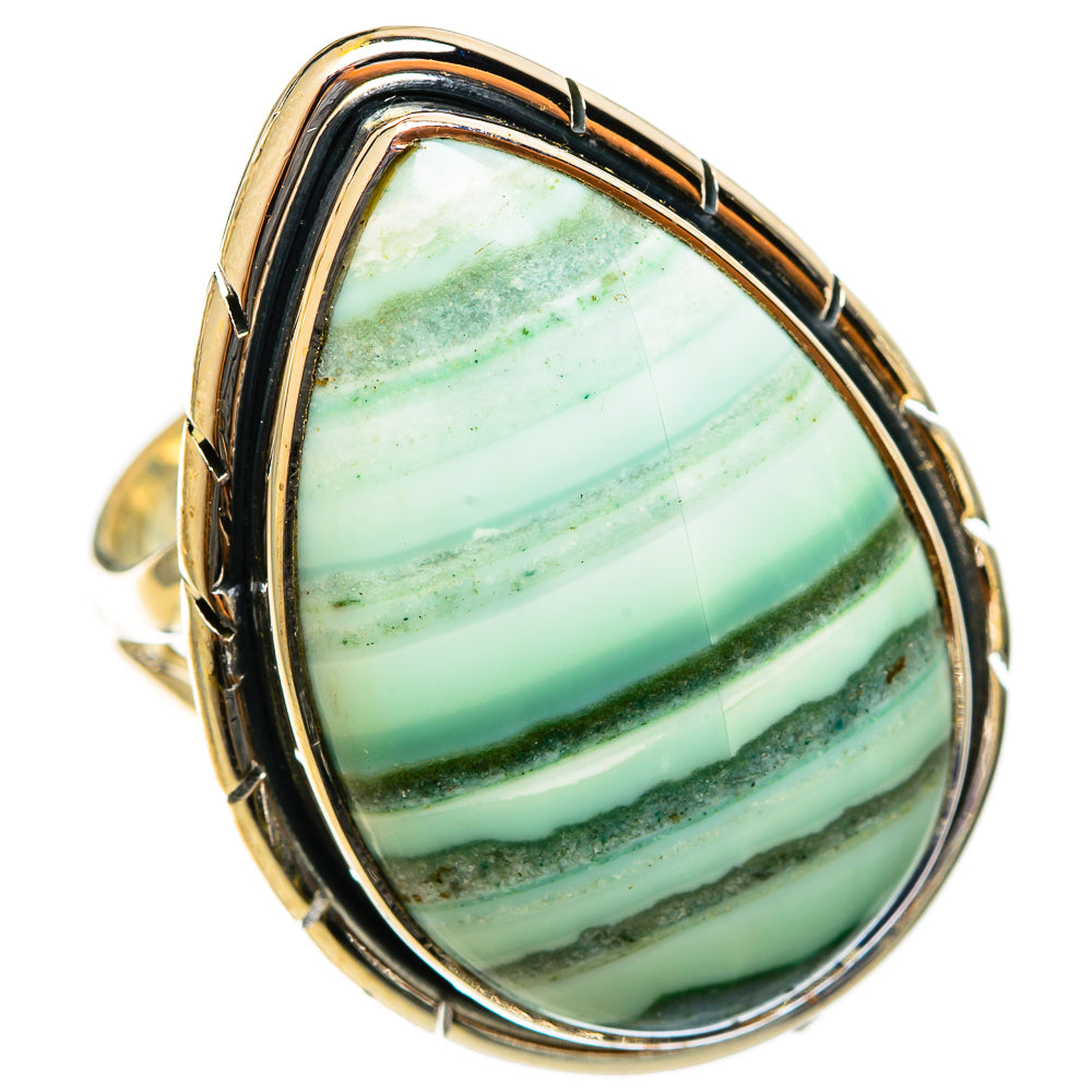 Green Jasper Rings handcrafted by Ana Silver Co - RING122095 - Photo 2