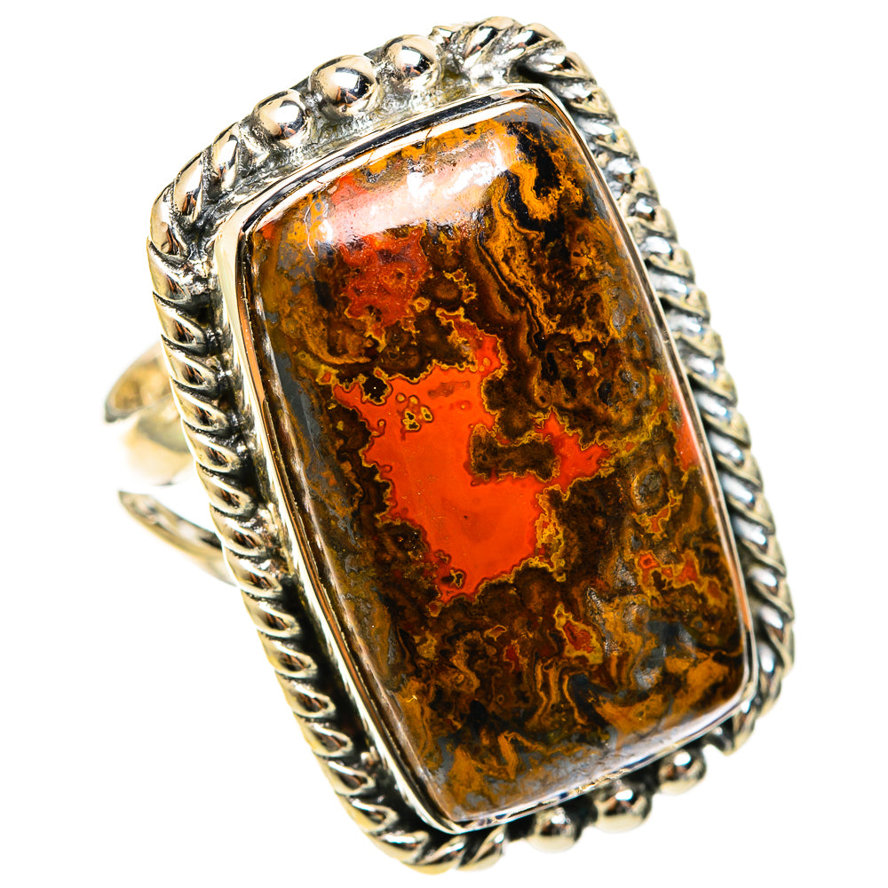 Moroccan Agate Rings handcrafted by Ana Silver Co - RING122099 - Photo 2