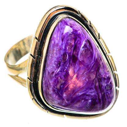 Charoite Rings handcrafted by Ana Silver Co - RING122105 - Photo 2