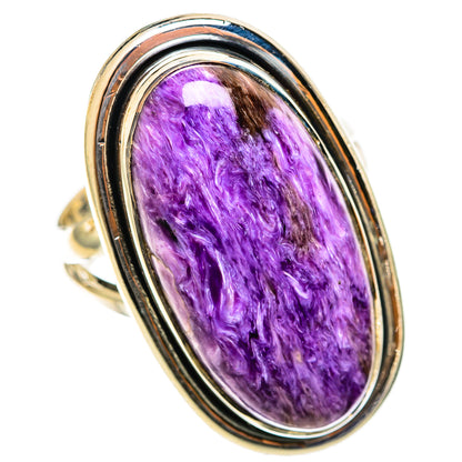 Charoite Rings handcrafted by Ana Silver Co - RING122107 - Photo 2