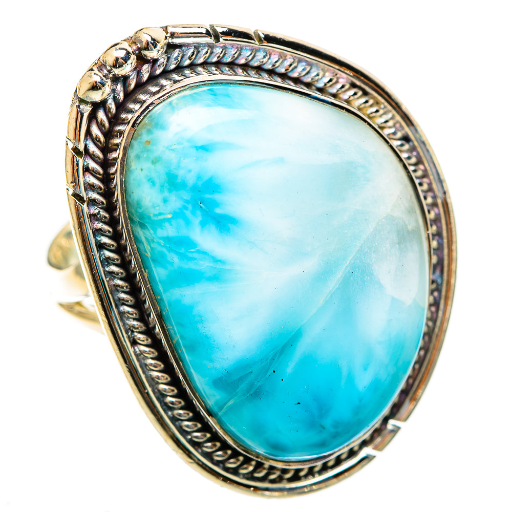 Larimar Rings handcrafted by Ana Silver Co - RING122122 - Photo 2