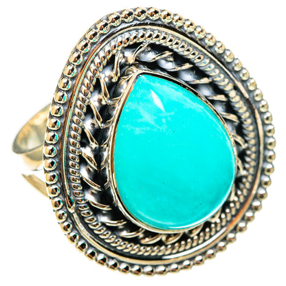 Amazonite Rings handcrafted by Ana Silver Co - RING122132 - Photo 2