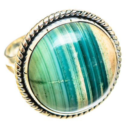 Green Jasper Rings handcrafted by Ana Silver Co - RING122133 - Photo 2