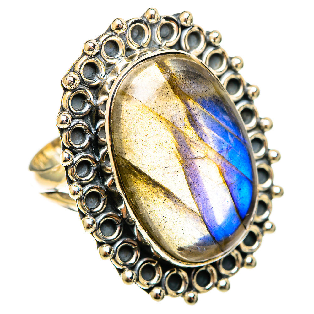 Labradorite Rings handcrafted by Ana Silver Co - RING122160 - Photo 2
