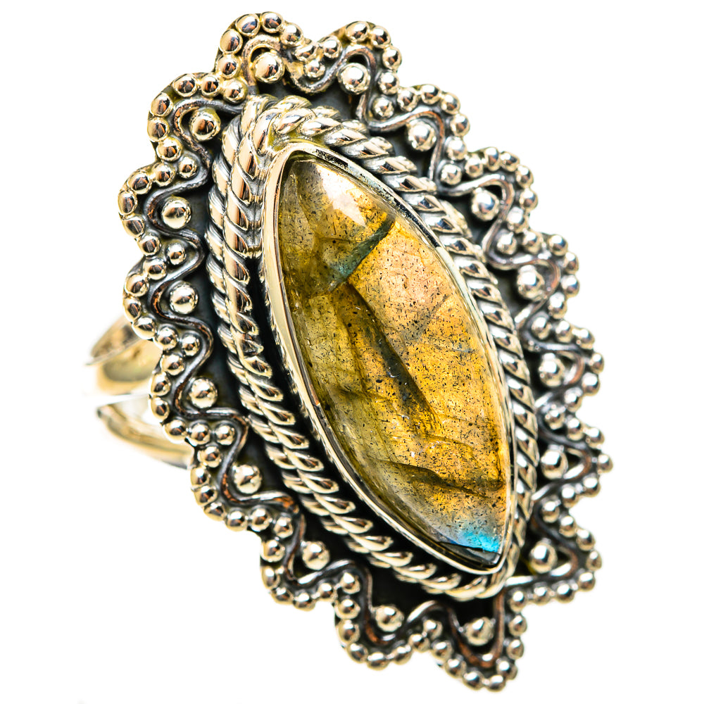 Labradorite Rings handcrafted by Ana Silver Co - RING122164 - Photo 2