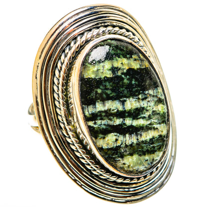 Green Swiss Opal Rings handcrafted by Ana Silver Co - RING122165 - Photo 2