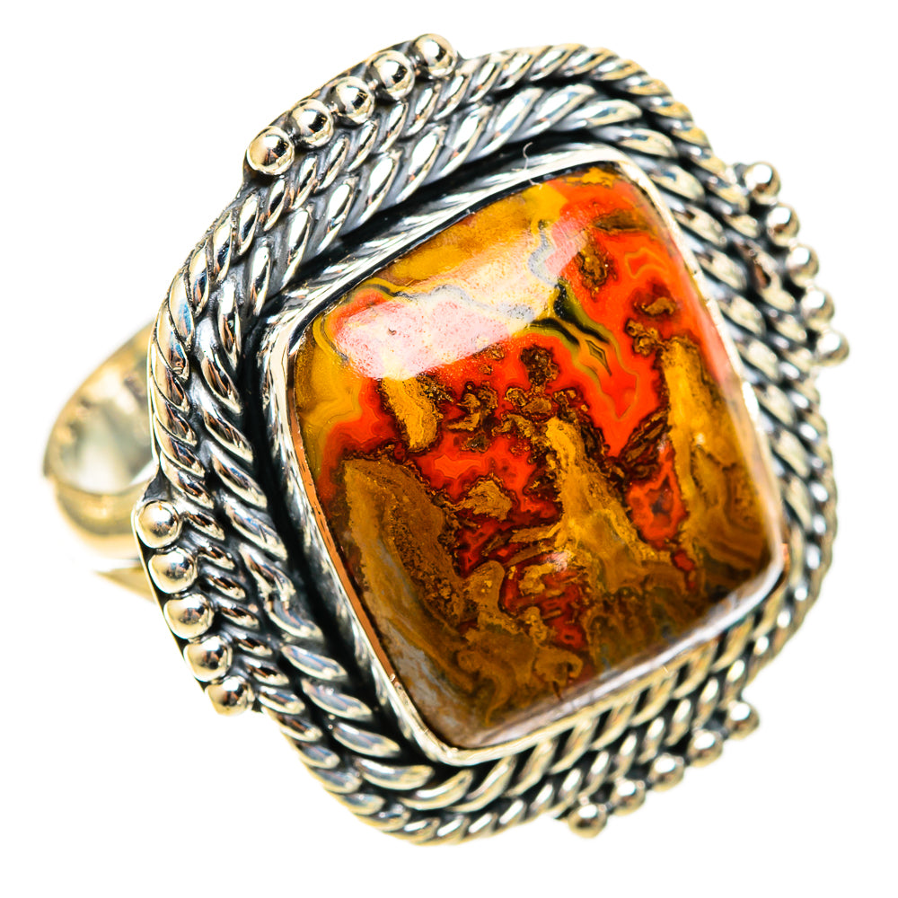 Moroccan Agate Rings handcrafted by Ana Silver Co - RING122178 - Photo 2