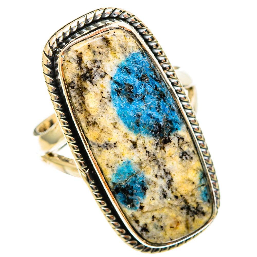 K2 Blue Azurite Rings handcrafted by Ana Silver Co - RING122197 - Photo 2