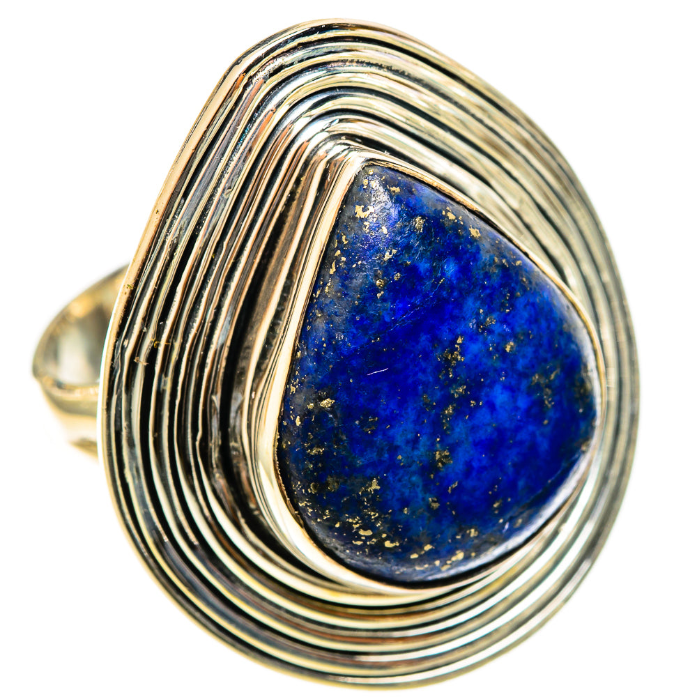Lapis Lazuli Rings handcrafted by Ana Silver Co - RING122203 - Photo 2