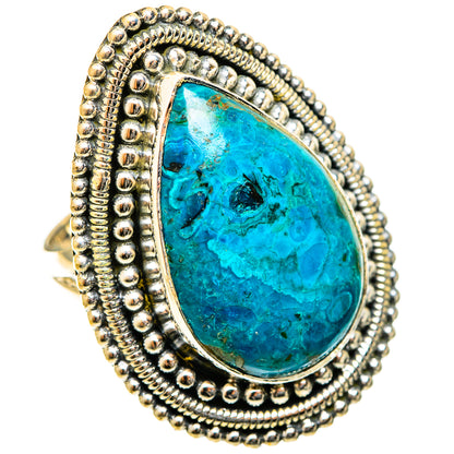 Chrysocolla Rings handcrafted by Ana Silver Co - RING122205 - Photo 2