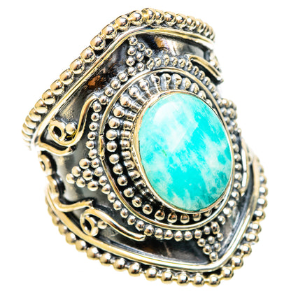 Amazonite Rings handcrafted by Ana Silver Co - RING122210 - Photo 2
