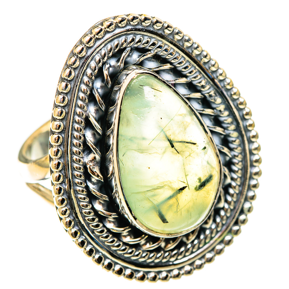 Prehnite Rings handcrafted by Ana Silver Co - RING122215 - Photo 2