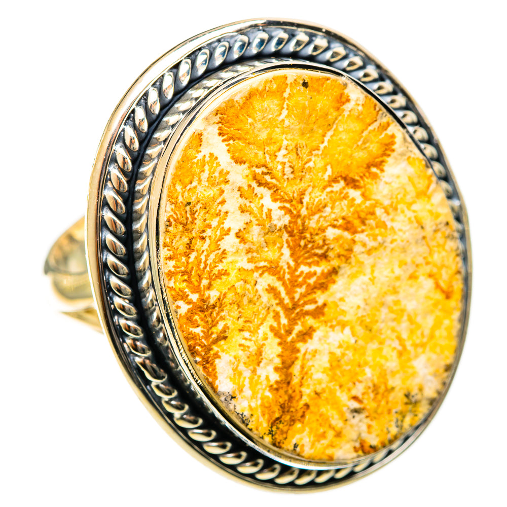 Germany Psilomelane Dendrite Rings handcrafted by Ana Silver Co - RING122218 - Photo 2