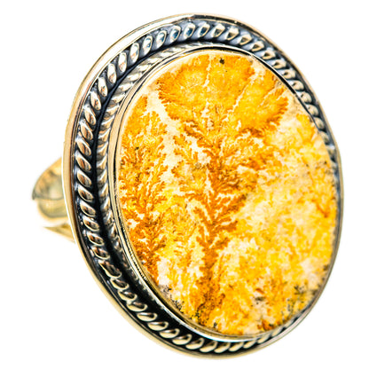 Germany Psilomelane Dendrite Rings handcrafted by Ana Silver Co - RING122218 - Photo 2