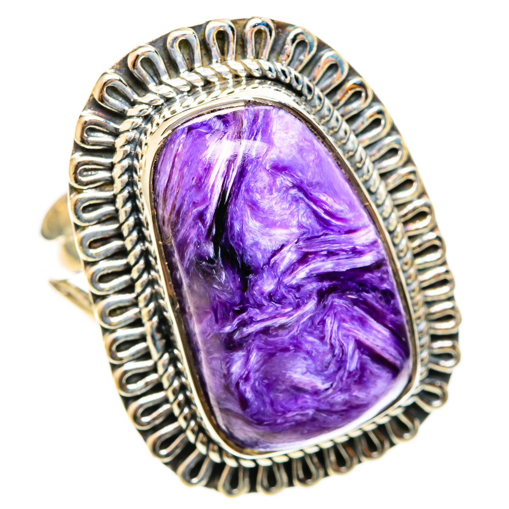 Charoite Rings handcrafted by Ana Silver Co - RING122220 - Photo 2