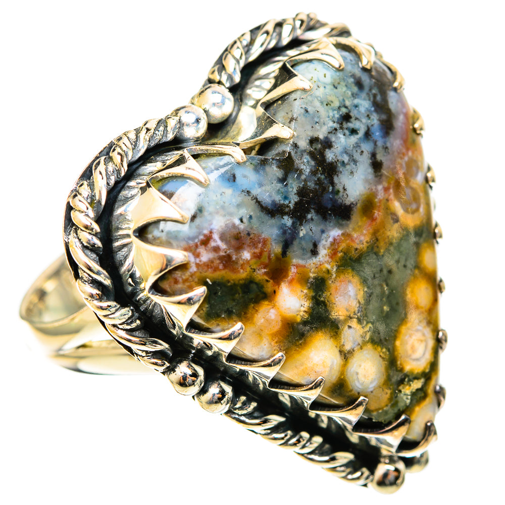 Ocean Jasper Rings handcrafted by Ana Silver Co - RING122232 - Photo 2