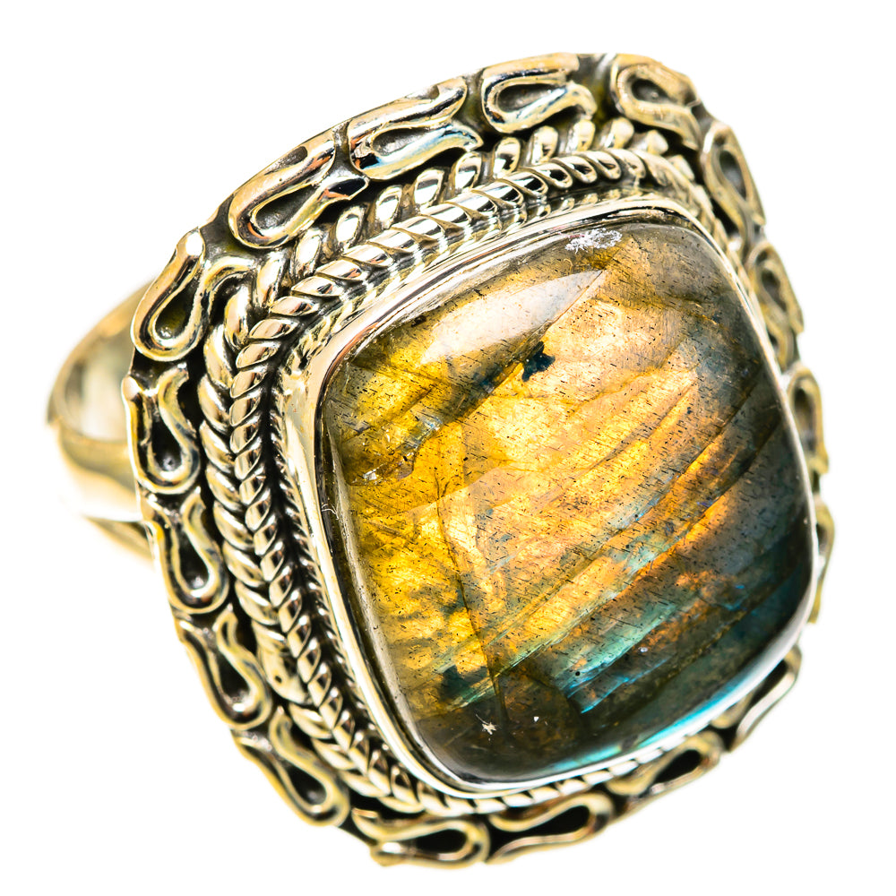 Labradorite Rings handcrafted by Ana Silver Co - RING122234 - Photo 2