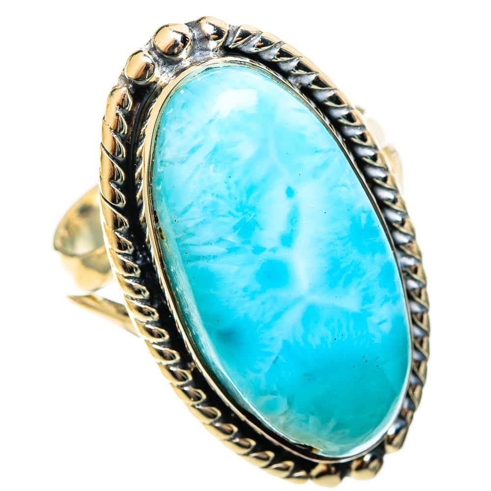 Larimar Rings handcrafted by Ana Silver Co - RING122235 - Photo 2