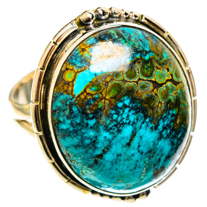 Chrysocolla Rings handcrafted by Ana Silver Co - RING122237 - Photo 2