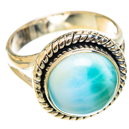 Larimar Rings handcrafted by Ana Silver Co - RING122243 - Photo 2