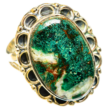 Malachite Rings handcrafted by Ana Silver Co - RING122244 - Photo 2