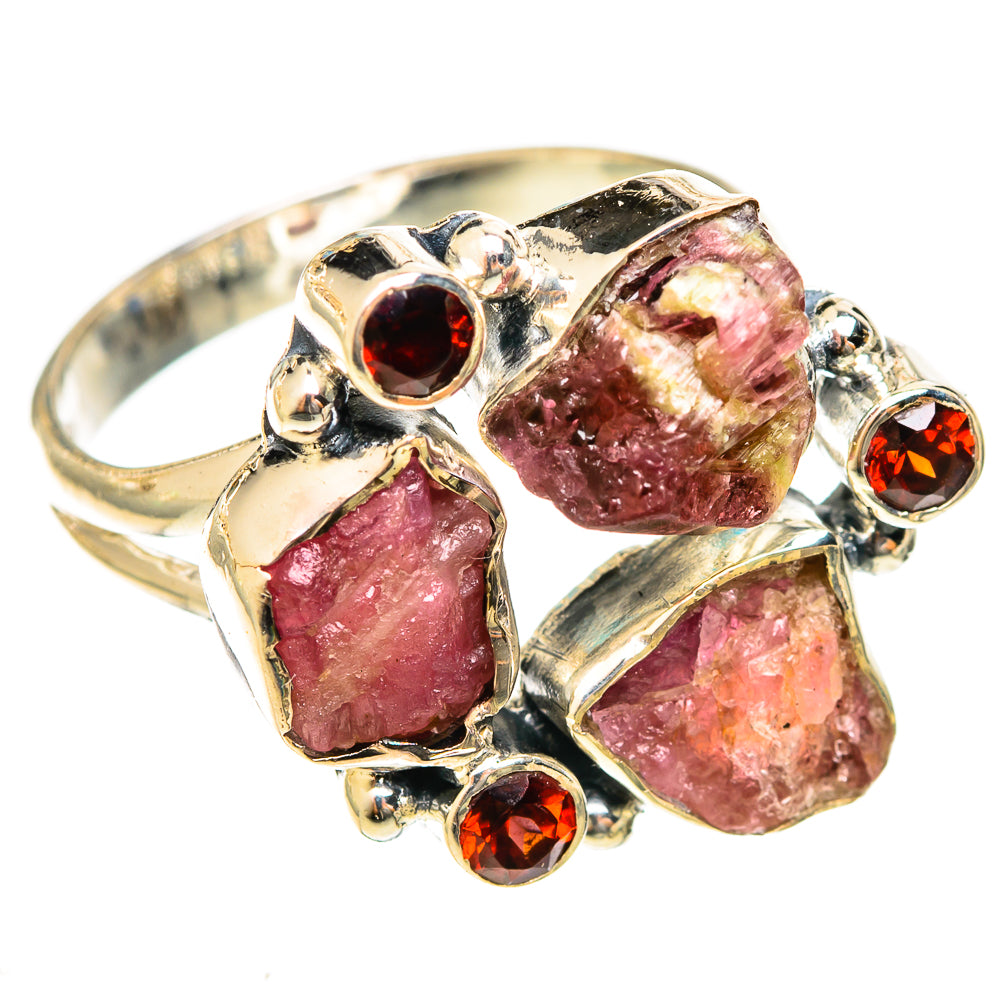 Pink Tourmaline Rings handcrafted by Ana Silver Co - RING122252 - Photo 2
