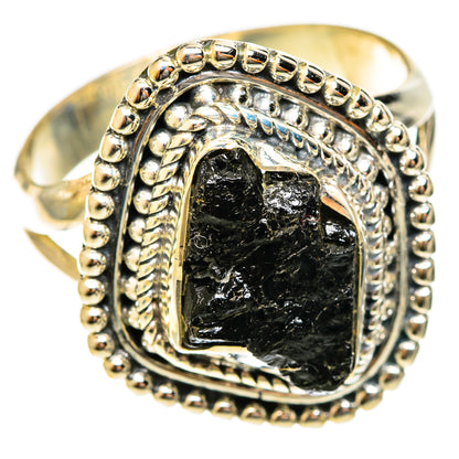 Black Tourmaline Rings handcrafted by Ana Silver Co - RING122256 - Photo 2