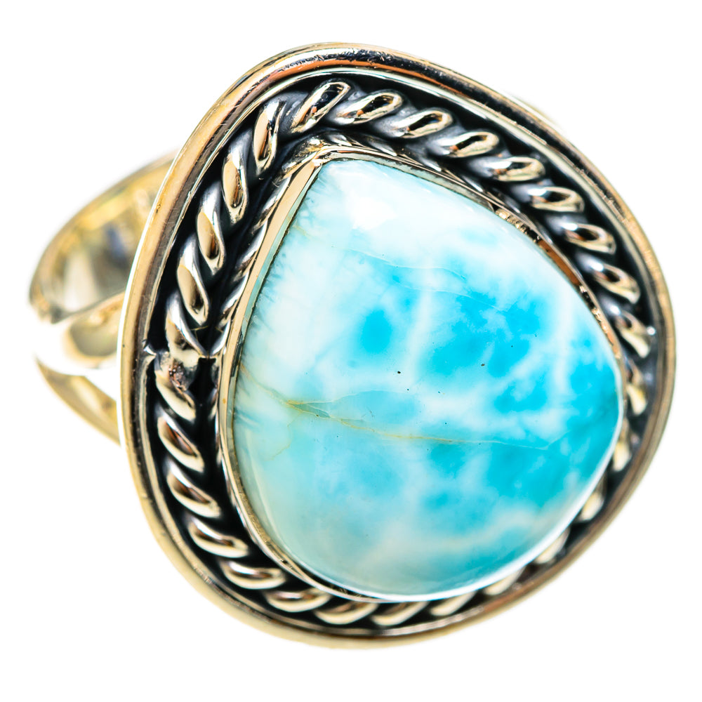 Larimar Rings handcrafted by Ana Silver Co - RING122258 - Photo 2