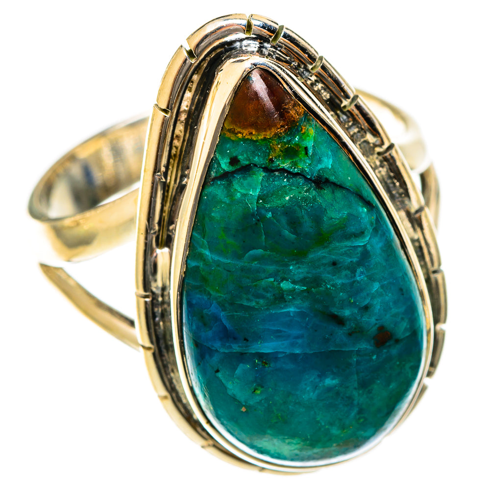 Chrysocolla Rings handcrafted by Ana Silver Co - RING122283 - Photo 2