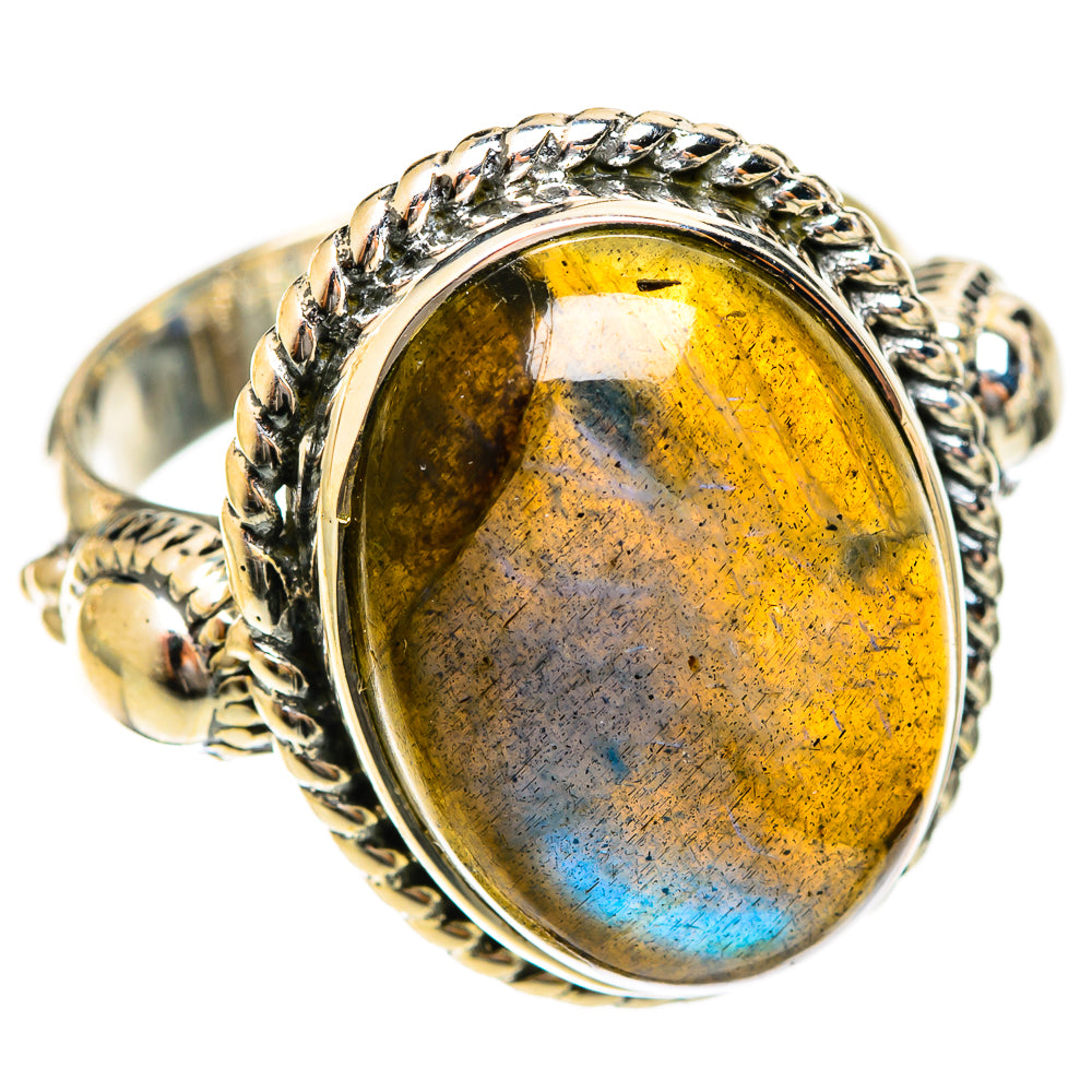 Labradorite Rings handcrafted by Ana Silver Co - RING122284 - Photo 2