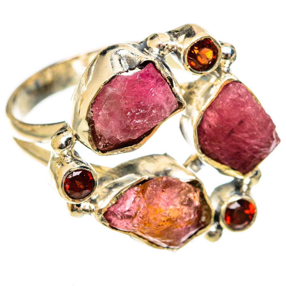 Pink Tourmaline Rings handcrafted by Ana Silver Co - RING122292 - Photo 2