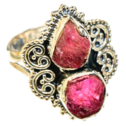 Pink Tourmaline Rings handcrafted by Ana Silver Co - RING122293 - Photo 2