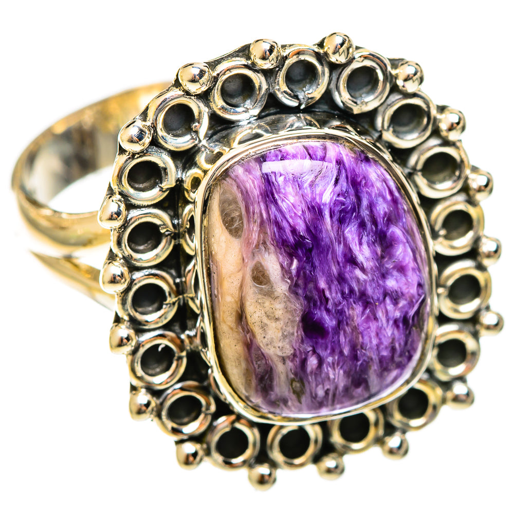 Charoite Rings handcrafted by Ana Silver Co - RING122294 - Photo 2