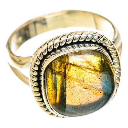 Labradorite Rings handcrafted by Ana Silver Co - RING122300 - Photo 2