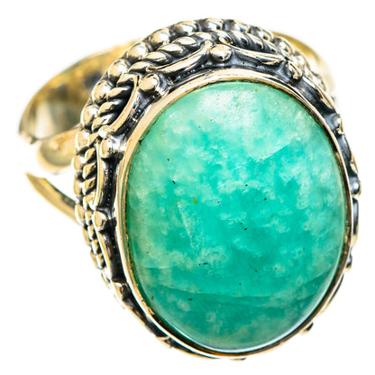 Amazonite Rings handcrafted by Ana Silver Co - RING122308 - Photo 2