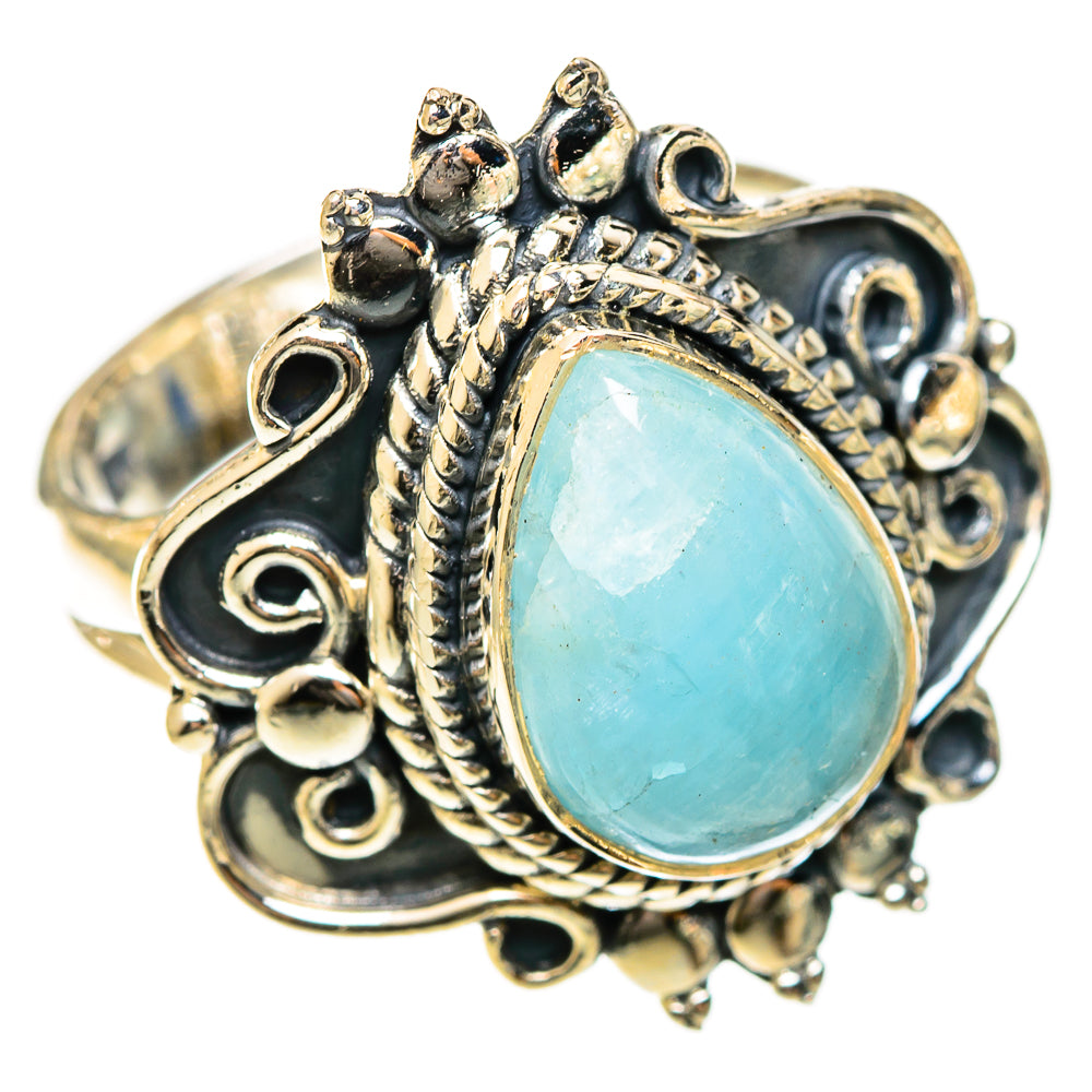 Aquamarine Rings handcrafted by Ana Silver Co - RING122319 - Photo 2