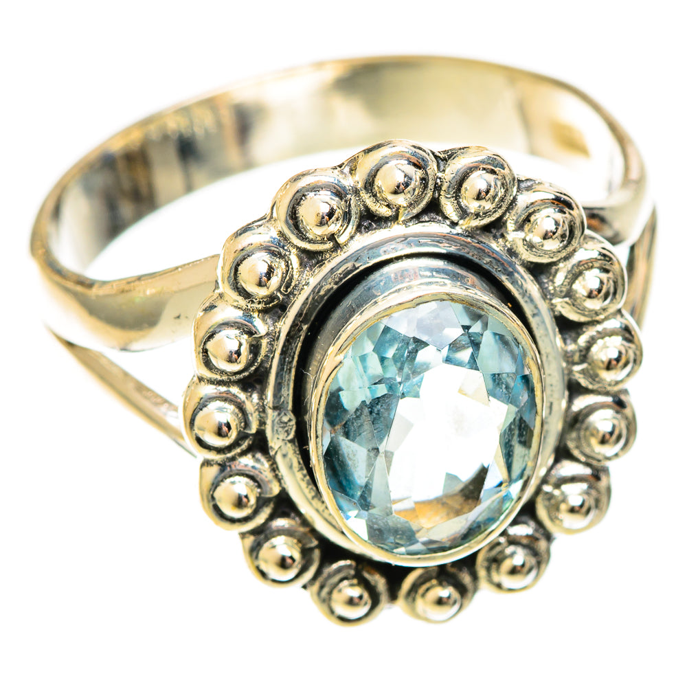 Blue Topaz Rings handcrafted by Ana Silver Co - RING122320 - Photo 2