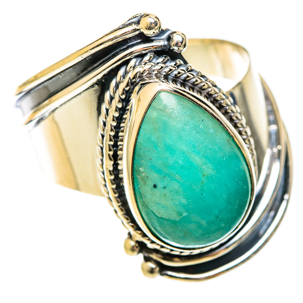 Amazonite Rings handcrafted by Ana Silver Co - RING122329 - Photo 2