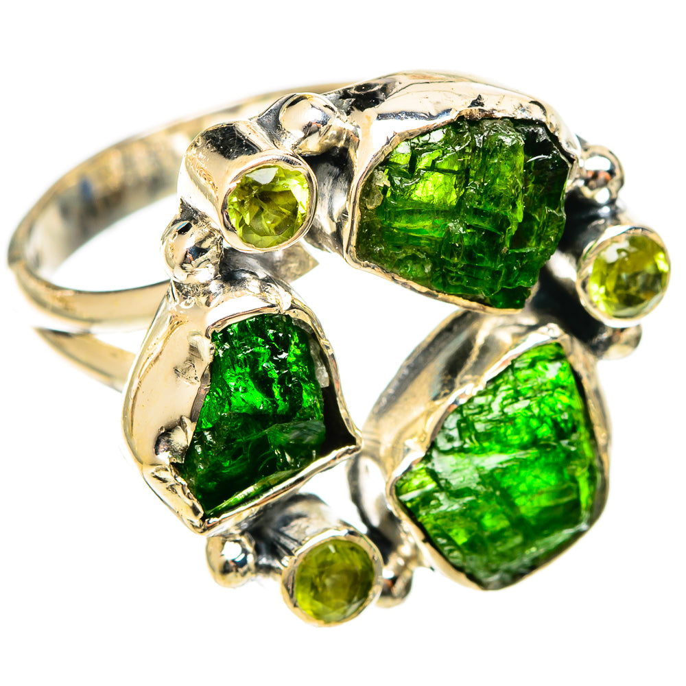 Chrome Diopside Rings handcrafted by Ana Silver Co - RING122331 - Photo 2