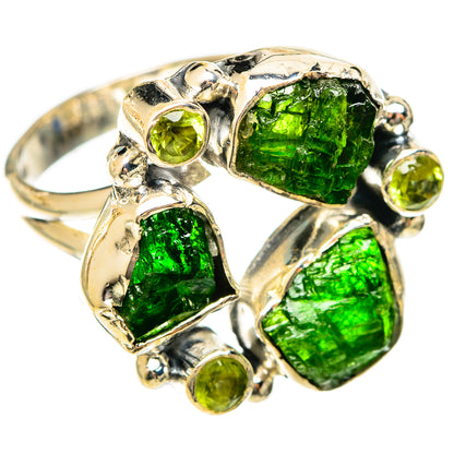Chrome Diopside Rings handcrafted by Ana Silver Co - RING122331 - Photo 2