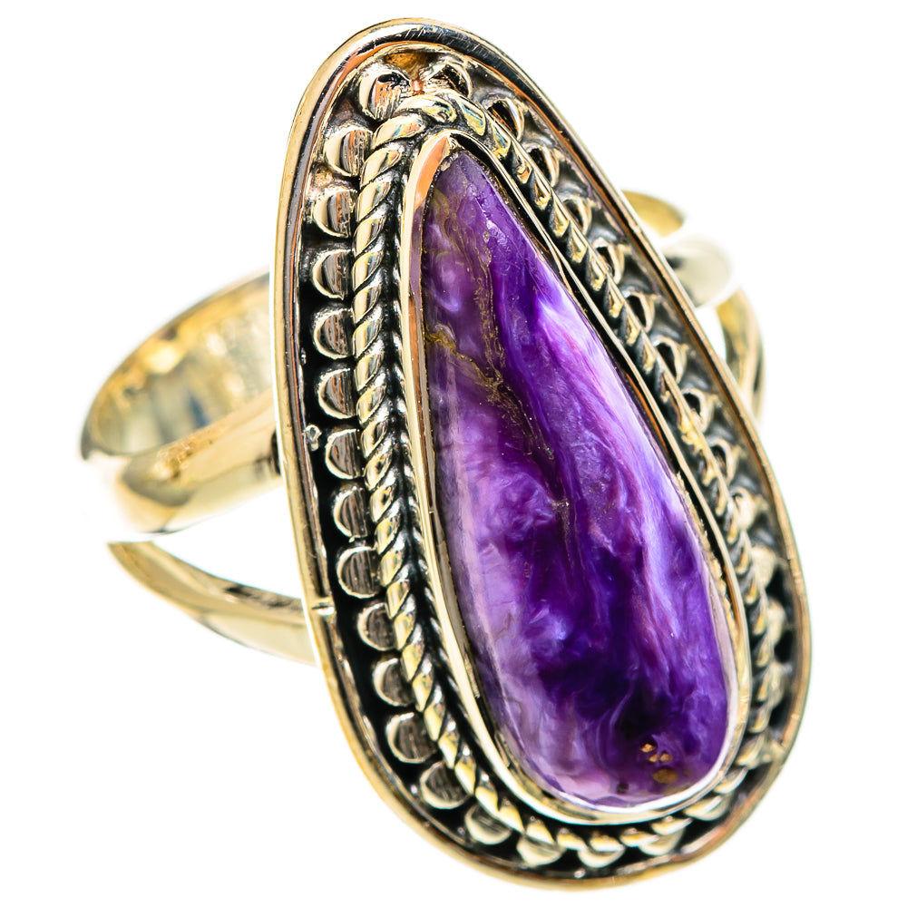Charoite Rings handcrafted by Ana Silver Co - RING122332 - Photo 2